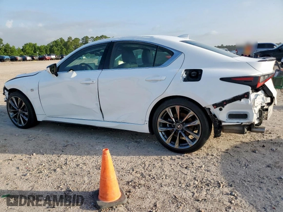 2024 Lexus IS 350 F Sport with VIN JTHGZ1E29R5035333, listed as a Copart auction lot 61544585 with 9,959 mi miles and Salvage title. Bid and sale history available at DreamBid. Image 2.