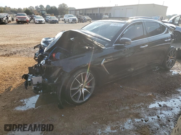 2019 Genesis G70 Advanced with VIN KMTG74LE2KU013905, listed as a Copart auction lot 77969244 with 73,985 mi miles and Salvage Title. Bid and sale history available at DreamBid. Image 1.