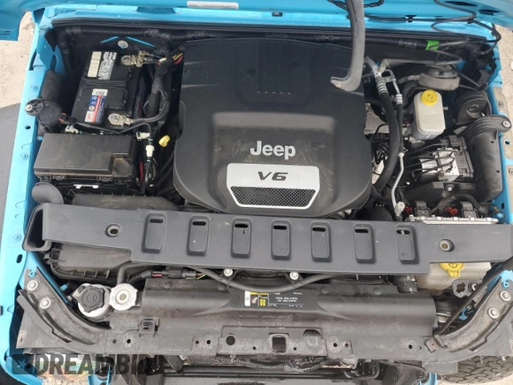 2018 Jeep Wrangler JK Unlimited Sport S with VIN 1C4BJWDG1JL868623, listed as a Copart auction lot 71317144 with 64,126 mi miles and Salvage Title. Bid and sale history available at carsss.com. Image 11.
