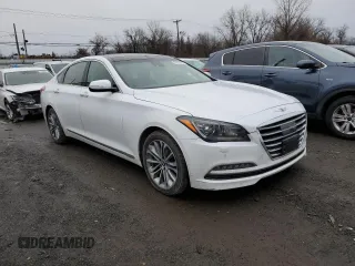 2017 Genesis G80 3.8L with VIN KMHGN4JE0HU184356, listed as a Copart auction lot 83612364 with 115,558 mi miles and Salvage Title. Bid and sale history available at DreamBid. Image 4.
