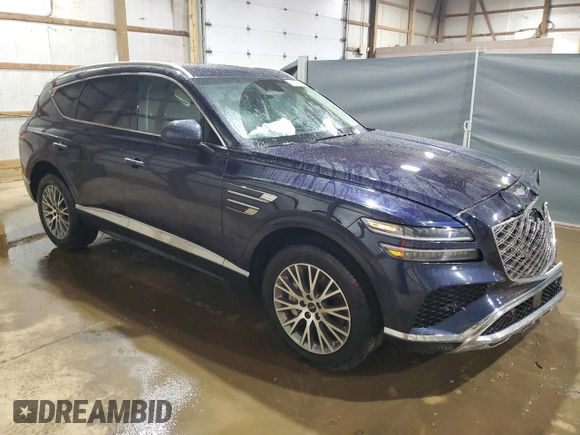 2025 Genesis GV80 Standard with VIN KMUHFESB1SU242026, listed as a Copart auction lot 61806355 with 12,125 mi miles and Clean title. Bid and sale history available at DreamBid. Image 4.