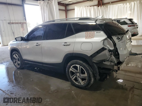 2018 GMC Terrain SLT with VIN 3GKALVEV8JL303985, listed as a Copart auction lot 82407404 with 102,545 mi miles and Salvage Title. Bid and sale history available at carsss.com. Image 2.