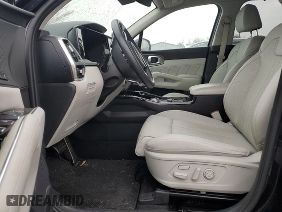 2023 Kia Sorento Hybrid SX Prestige with VIN KNDRKDLG0P5187805, listed as a Copart auction lot 84380234 with 0 mi miles and Salvage Title. Bid and sale history available at carsss.com. Image 7.