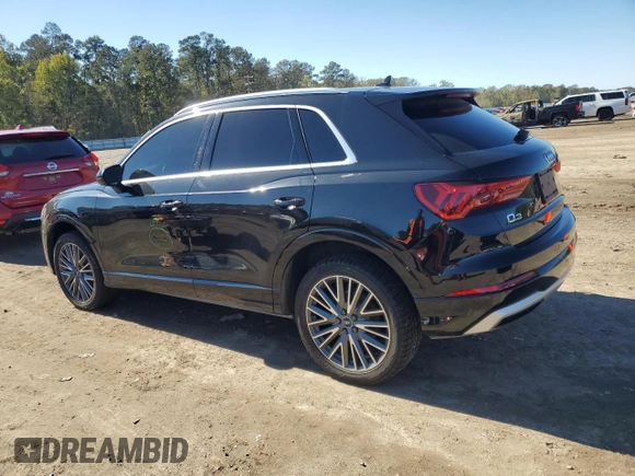 2022 Audi Q3 Premium with VIN WA1AUCF30N1006159, listed as a Copart auction lot 81785574 with 53,880 mi miles and Salvage Title. Bid and sale history available at carsss.com. Image 2.