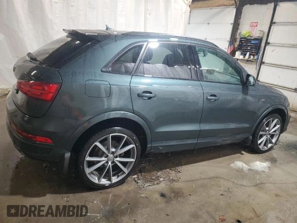 2018 Audi Q3 Premium Plus with VIN WA1JCCFS9JR031065, listed as a Copart auction lot 86069934 with 56,441 mi miles and Salvage Title. Bid and sale history available at carsss.com. Image 3.