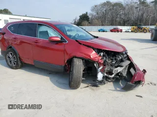 2020 Honda CR-V EX with VIN 2HKRW1H55LH408464, listed as a Copart auction lot 44129795 with 58,755 mi miles and Salvage Title. Bid and sale history available at carsss.com. Image 4.