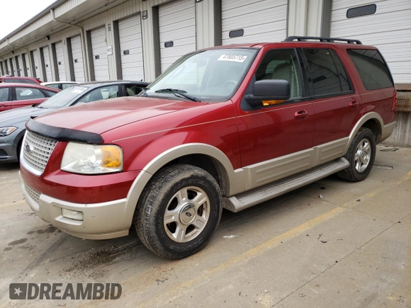 2006 Ford Expedition Eddie Bauer with VIN 1FMPU17586LA43708, listed as a Copart auction lot 47805715 with 238,591 mi miles and Salvage Title. Bid and sale history available at carsss.com. Image 1.