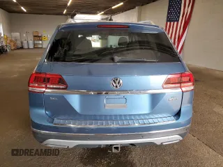 2019 Volkswagen Atlas SEL with VIN 1V2MR2CA3KC587916, listed as a Copart auction lot 60463275 with 107,387 mi miles and Salvage title. Bid and sale history available at DreamBid. Image 6.