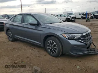 2023 Volkswagen Jetta S with VIN 3VW5M7BU2PM050809, listed as a Copart auction lot 54911535 with 42,638 mi miles and Salvage title. Bid and sale history available at DreamBid. Image 4.