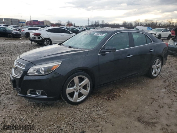2013 Chevrolet Malibu LTZ with VIN 1G11J5SX5DF201090, listed as a Copart auction lot 50897545 with 79,476 mi miles and Salvage Title. Bid and sale history available at carsss.com. Image 1.