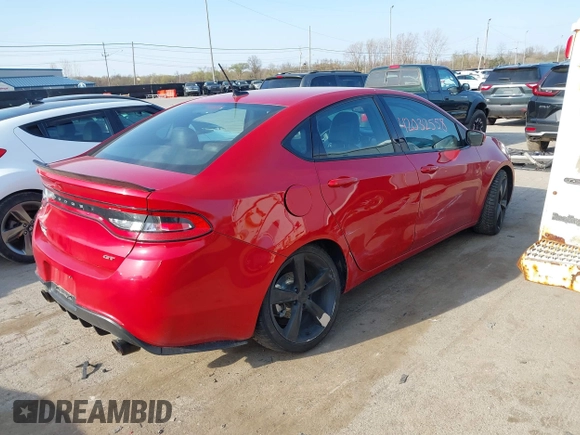 2015 Dodge Dart GT with VIN 1C3CDFEB5FD141327, listed as a IAAI auction lot 42032558 with 68,339 mi miles and . Bid and sale history available at carsss.com. Image 4.