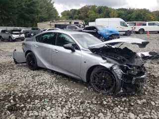 2024 Lexus IS with VIN JTHAP1D27R5005356, listed as a Copart auction lot 73366184 with 9,916 mi miles and Salvage Title. Bid and sale history available at carsss.com. Image 4.