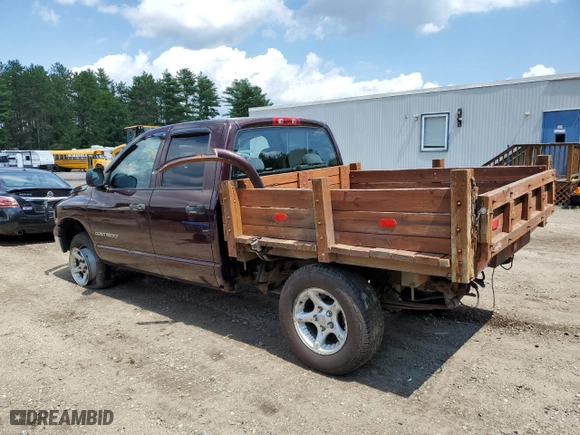 2005 Dodge Ram 1500 SLT with VIN 1D7HU18D45S174627, listed as a Copart auction lot 49335455 with 201,306 mi miles and Non Repairable. Bid and sale history available at carsss.com. Image 2.