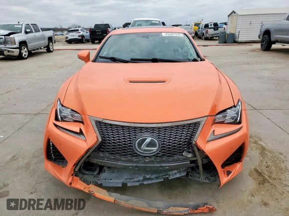 2015 Lexus RC F F z VIN JTHHP5BC5F5003957, wystawiony jako Copart lot #45587535 z przebiegiem Nie podano mil oraz Szkody całkowita. Historia ofert i sprzedaży dostępna na DreamBid. Obrazek 5.
