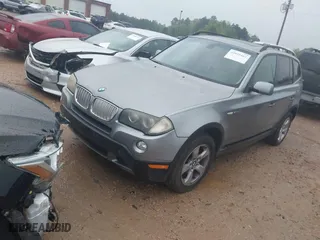 2007 BMW X3 3.0si with VIN WBXPC93487WF20145, listed as a IAAI auction lot 42010442 with 166,715 mi miles. Bid and sale history available at carsss.com. Image 2.