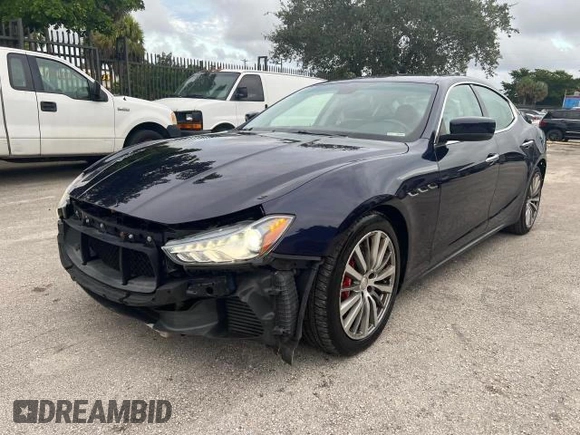 2015 Maserati Ghibli z VIN ZAM57XSA2F1159438, wystawiony jako Copart lot #49187735 z przebiegiem 73 996 mil mil oraz Szkoda całkowita • Salvage title. Historia ofert i sprzedaży dostępna na DreamBid. Obrazek 1.