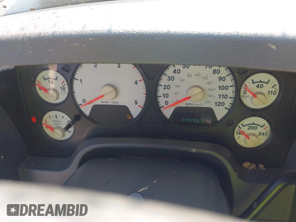 2006 Dodge 2500 SLT with VIN 3D7KS29CX6G209686, listed as a IAAI auction lot 42470597 with 286,957 mi miles and . Bid and sale history available at DreamBid. Image 7.