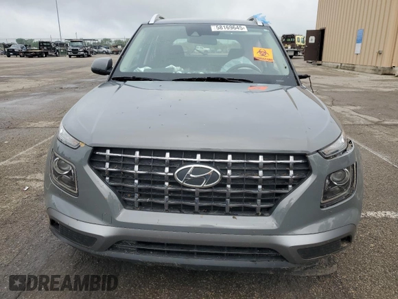 2022 Hyundai Venue SEL with VIN KMHRC8A36NU135985, listed as a Copart auction lot 58169645 with 28,547 mi miles and Salvage title. Bid and sale history available at DreamBid. Image 5.