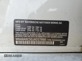 2018 BMW 3 Series 320i with VIN WBA8A9C50JAD27666, listed as a Copart auction lot 49313955 with 77,996 mi miles and Salvage Title. Bid and sale history available at carsss.com. Image 13.