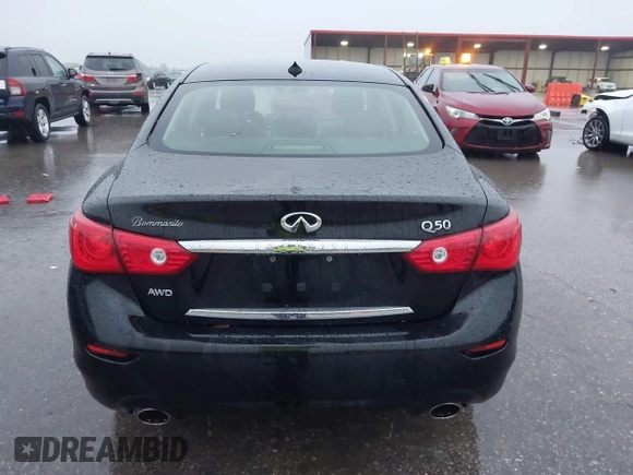 2015 Infiniti Q50 Premium z VIN JN1BV7ARXFM412382, wystawiony jako IAAI lot #40776813 z przebiegiem 66 406 mil mil oraz . Historia ofert i sprzedaży dostępna na DreamBid. Obrazek 16.