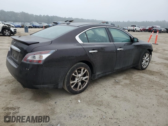 2014 Nissan Maxima SV with VIN 1N4AA5AP2EC484906, listed as a Copart auction lot 44439345 with 141,454 mi miles and Salvage Title. Bid and sale history available at DreamBid. Image 3.