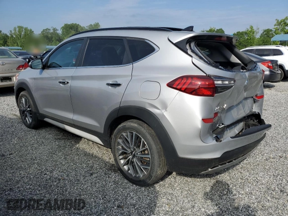 2020 Hyundai Tucson SEL with VIN KM8J3CAL9LU092403, listed as a Copart auction lot 55854525 with 39,320 mi miles and Salvage title. Bid and sale history available at DreamBid. Image 2.