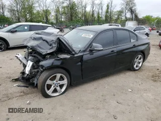 2013 BMW 3 Series 320i xDrive with VIN WBA3C3C5XDF979992, listed as a Copart auction lot 52863955 with 97,634 mi miles and Salvage title. Bid and sale history available at DreamBid. Image 1.