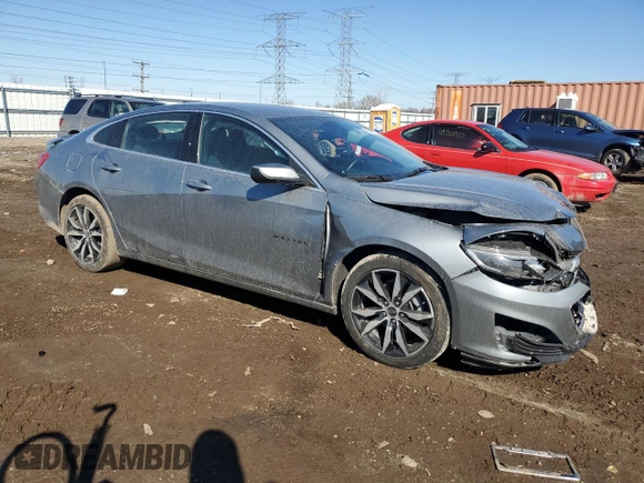 2024 Chevrolet Malibu RS with VIN 1G1ZG5ST6RF140046, listed as a Copart auction lot 48470685 with 24,538 mi miles and Salvage Title. Bid and sale history available at DreamBid. Image 4.