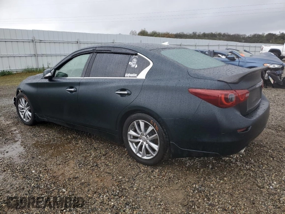 2014 Infiniti Q50 Premium with VIN JN1BV7AP7EM681114, listed as a Copart auction lot 49161975 with 140,269 mi miles and Salvage Title. Bid and sale history available at carsss.com. Image 2.