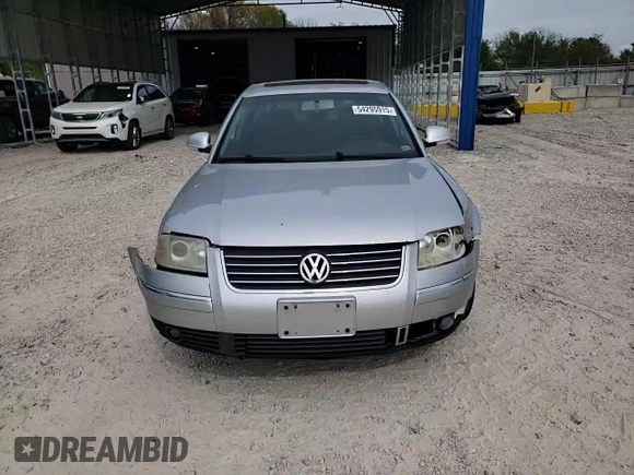 2004 Volkswagen Passat GLS with VIN WVWPD63B24P249951, listed as a Copart auction lot 54295915 with 144,336 mi miles and Salvage title. Bid and sale history available at DreamBid. Image 13.