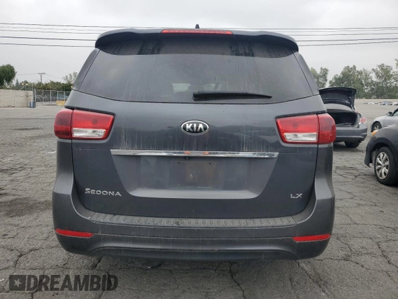 2017 Kia Sedona LX with VIN KNDMB5C16H6218630, listed as a Copart auction lot 54375925 with 159,352 mi miles and Clean Title. Bid and sale history available at carsss.com. Image 6.