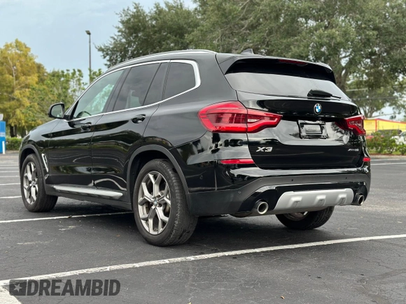 2021 BMW X3 sDrive30i with VIN 5UXTY3C02M9F31903, listed as a Copart auction lot 53496175 with 54,265 mi miles and Clean Title. Bid and sale history available at carsss.com. Image 3.