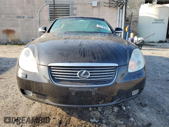 2002 Lexus SC 430 with VIN JTHFN48Y820022407, listed as a Copart auction lot 74778764 with 208,754 mi miles and Salvage Title. Bid and sale history available at DreamBid. Image 5.