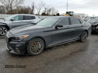 2018 Genesis G80 Sport with VIN KMHGN4JB2JU232239, listed as a Copart auction lot 41812803 with 79,720 mi miles and . Bid and sale history available at carsss.com. Image 1.
