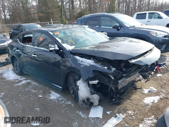2020 Nissan Maxima Platinum with VIN 1N4AA6FVXLC377564, listed as a IAAI auction lot 41604109 with 125,823 mi miles and . Bid and sale history available at DreamBid. Image 1.