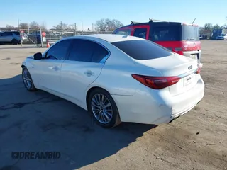 2019 Infiniti Q50 3.0t LUXE with VIN JN1EV7AP4KM510846, listed as a IAAI auction lot 41227412 with 96,222 mi miles. Bid and sale history available at carsss.com. Image 3.