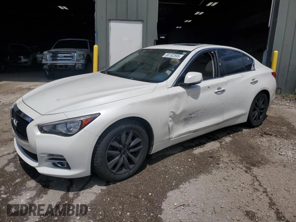 2017 Infiniti Q50 Premium with VIN JN1EV7AR1HM833083, listed as a Copart auction lot 58192595 with 140,939 mi miles and Clean title. Bid and sale history available at DreamBid. Image 1.
