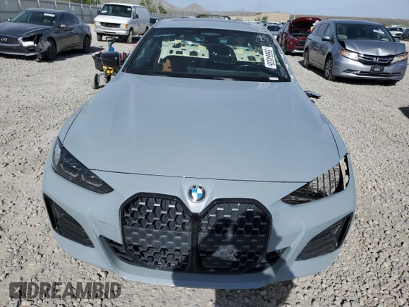 2024 BMW 4 Series 430i xDrive with VIN WBA73AV06RFP78458, listed as a Copart auction lot 55664535 with 27,665 mi miles and Salvage title. Bid and sale history available at DreamBid. Image 4.