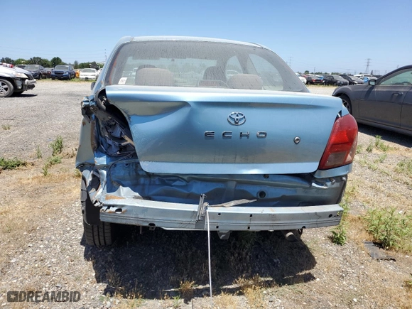 2002 Toyota ECHO with VIN JTDAT123320207199, listed as a Copart auction lot 55177854 with 0 mi miles and Salvage Title. Bid and sale history available at carsss.com. Image 6.