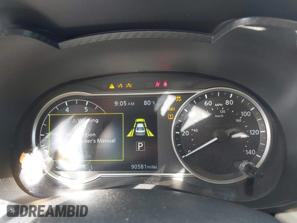 2021 Nissan Versa SV with VIN 3N1CN8EV3ML807318, listed as a IAAI auction lot 42596293 with 90,581 mi miles and . Bid and sale history available at DreamBid. Image 7.