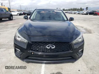 2018 Infiniti Q50 Pure with VIN JN1CV7AP4JM241169, listed as a Copart auction lot 45846394 with 96,833 mi miles and Salvage Title. Bid and sale history available at carsss.com. Image 5.