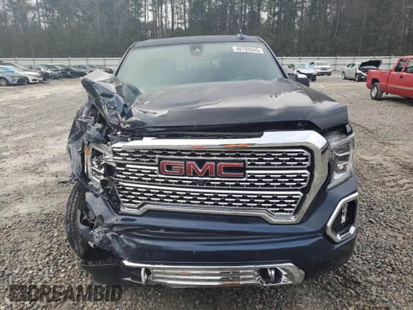 2020 GMC Sierra 1500 Denali with VIN 1GTU9FEL7LZ367359, listed as a Copart auction lot 48793545 with 53,607 mi miles and Salvage Title. Bid and sale history available at DreamBid. Image 5.