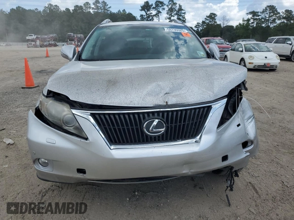 2011 Lexus RX 350 with VIN JTJZK1BA9B2004470, listed as a Copart auction lot 59735525 with 128,501 mi miles and Salvage title. Bid and sale history available at DreamBid. Image 5.