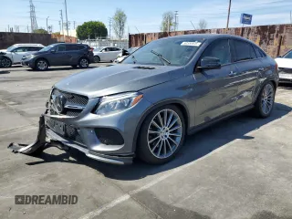 2018 Mercedes-Benz GLE 43 AMG z VIN 4JGED6EB3JA107770, wystawiony jako Copart lot #50550645 z przebiegiem 57 747 mil mil oraz Szkoda całkowita • Salvage title. Historia ofert i sprzedaży dostępna na DreamBid. Obrazek 1.