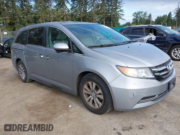 2016 Honda Odyssey EX-L with VIN 5FNRL5H60GB070789, listed as a IAAI auction lot 42148249 with 64,691 mi miles. Bid and sale history available at carsss.com. Image 1.