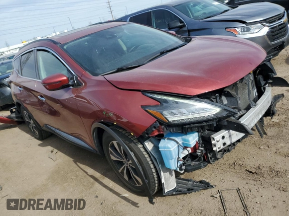 2020 Nissan Murano SV z VIN 5N1AZ2BJ0LN106348, wystawiony jako Copart lot #52175985 z przebiegiem 79 087 mil mil oraz Szkoda całkowita • Salvage title. Historia ofert i sprzedaży dostępna na DreamBid. Obrazek 4.