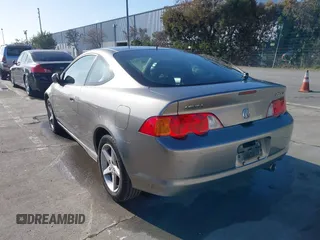 2002 Acura RSX Type S with VIN JH4DC530X2C009483, listed as a IAAI auction lot 41745800 with 156,099 mi miles. Bid and sale history available at carsss.com. Image 3.