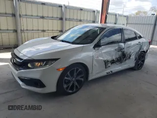 2020 Honda Civic Sedan Sport with VIN 2HGFC2F86LH533840, listed as a Copart auction lot 51040895 with 51,640 mi miles and Salvage Title. Bid and sale history available at carsss.com. Image 1.