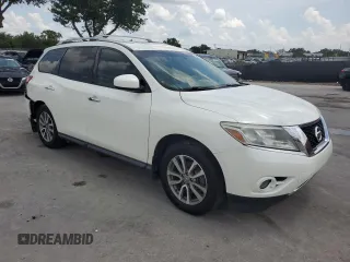 2015 Nissan Pathfinder SV with VIN 5N1AR2MN9FC712585, listed as a Copart auction lot 58863605 with 160,588 mi miles and Salvage title. Bid and sale history available at DreamBid. Image 4.