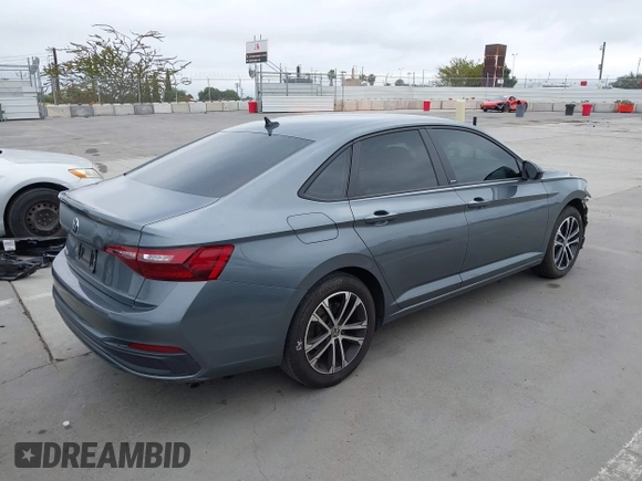 2024 Volkswagen Jetta Sport with VIN 3VWBM7BU6RM034053, listed as a IAAI auction lot 42425732 with 12,254 mi miles and . Bid and sale history available at DreamBid. Image 4.